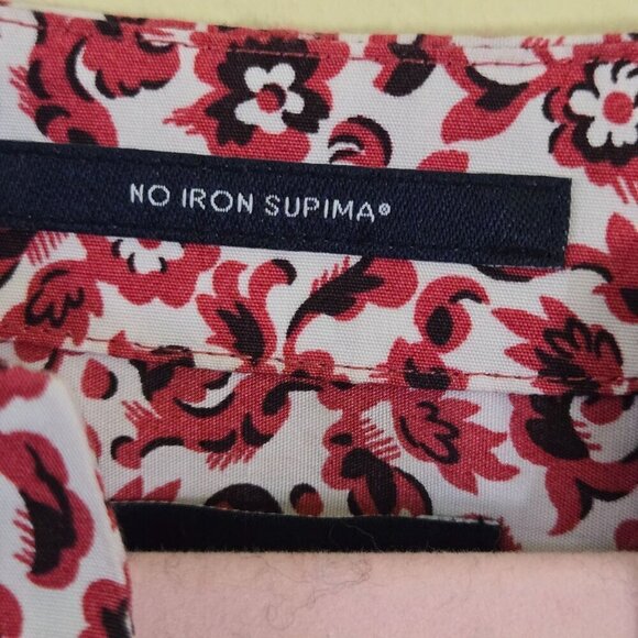 Lands' End Wrinkle Free No Iron Split Neck Soft Tunic Top Size S - Picture 5 of 8